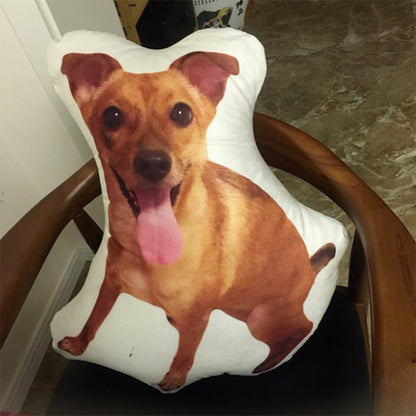Custom Shaped Pet Pillow with Cute Animal Design